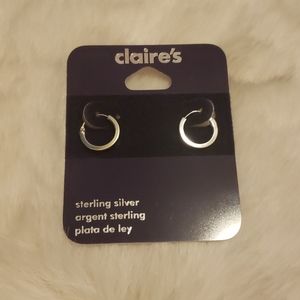 Claire's Sterling Silver Hoop Earrings